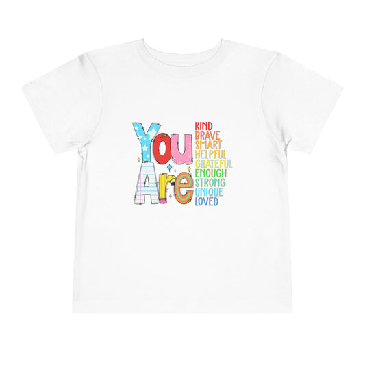 🌈 YOU ARE... Toddler Tee – Confidence Begins in Childhood